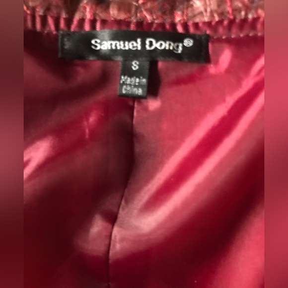 Samuel Dong shimmering red blazer - Picture 6 of 12